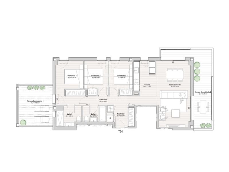 3 quarto Apartamento para arrendar em Valencia cidade com piscina garagem - 1 850 € (Ref: 9910529)