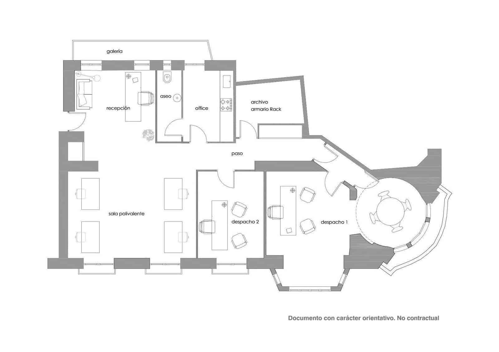 2 soveværelse Kontor til leje i Alicante by - € 1.400 (Ref: 9884761)