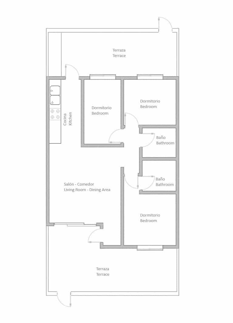3 slaapkamer Rijtjeshuis te koop in Pilar de la Horadada met zwembad - € 269.000 (Ref: 8742007)