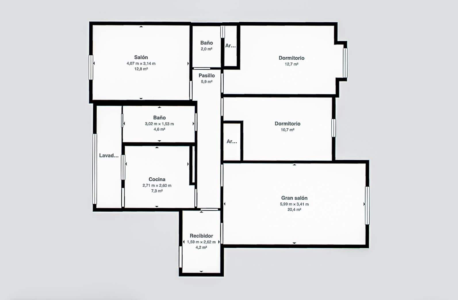 3 slaapkamer Appartement te koop in Palma de Mallorca - € 359.000 (Ref: 10020988)