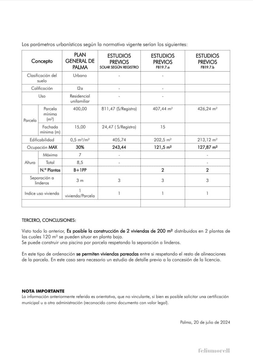 Terrain à Bâtir à vendre à Palma de Mallorca - 699 000 € (Ref: 8699949)