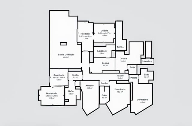 6 soveværelse Lejlighed til salg i Palma de Mallorca med garage - € 1.949.000 (Ref: 9285249)