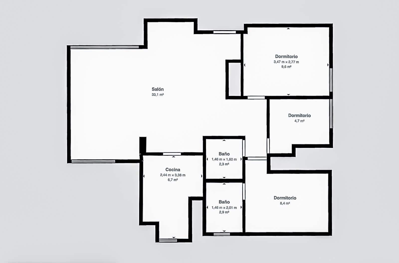3 slaapkamer Flat te koop in Son Ferrer met zwembad - € 499.000 (Ref: 9568714)