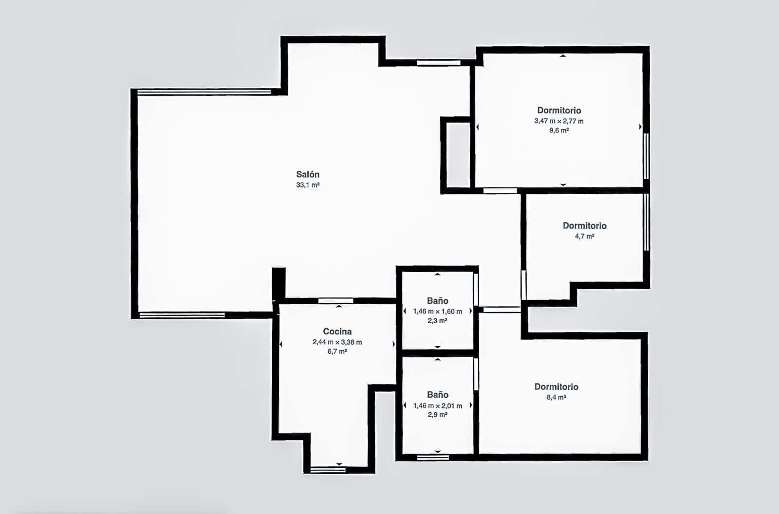 3 makuuhuone Asunto myytävänä paikassa Son Ferrer mukana uima-altaan - 549 000 € (Ref: 9568714)