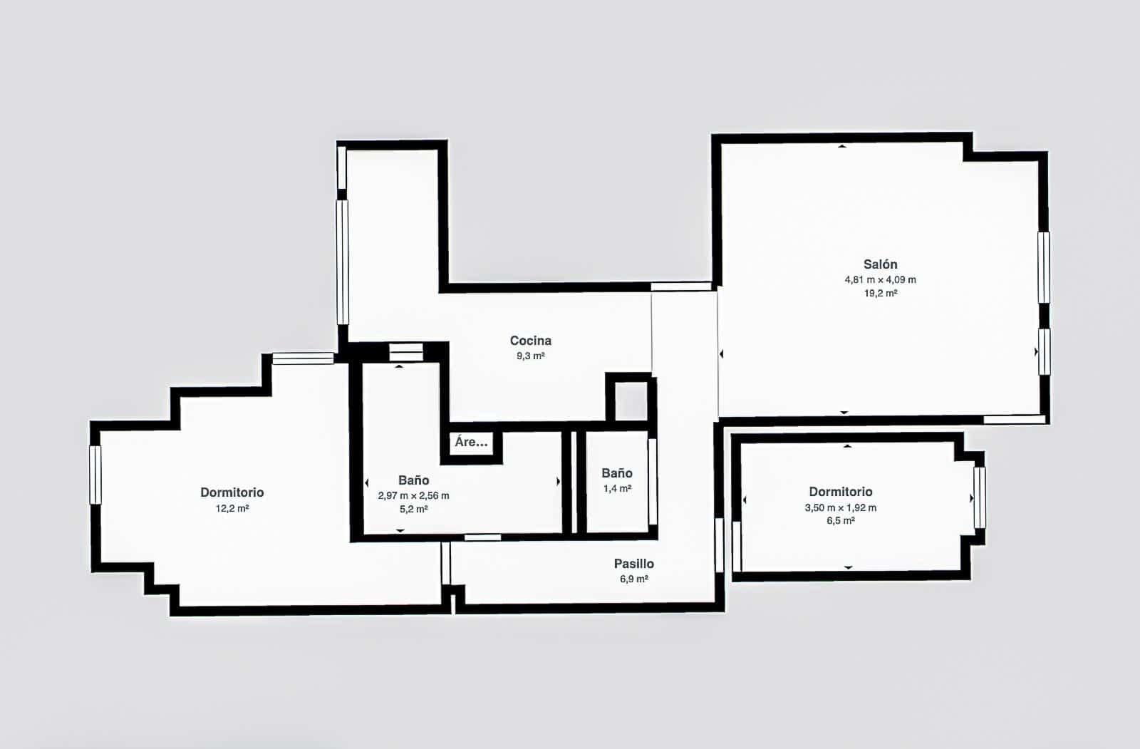 2 chambre Appartement à vendre à Palma de Mallorca avec garage - 359 000 € (Ref: 9637644)