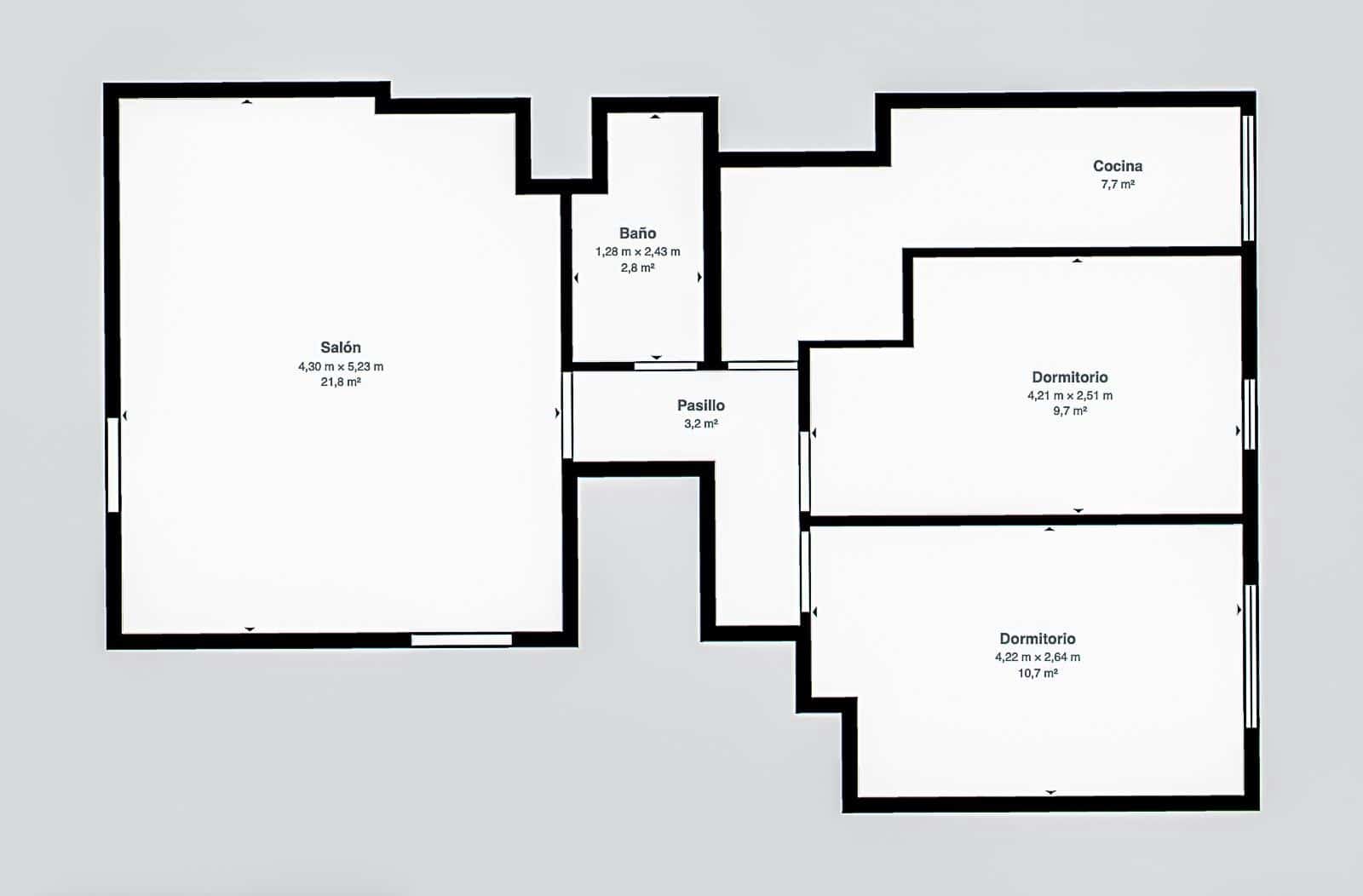 Piso de 2 habitaciones en Palma de Mallorca en venta - 415.000 € (Ref: 9661973)