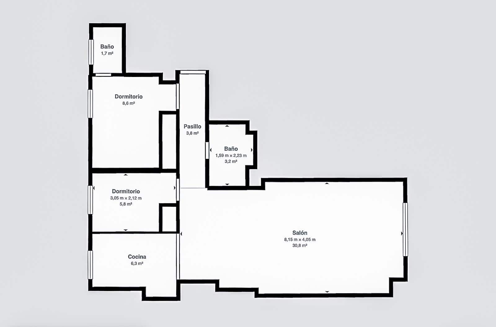 2 Zimmer Wohnung zu verkaufen in Palma de Mallorca - 572.000 € (Ref: 9825289)