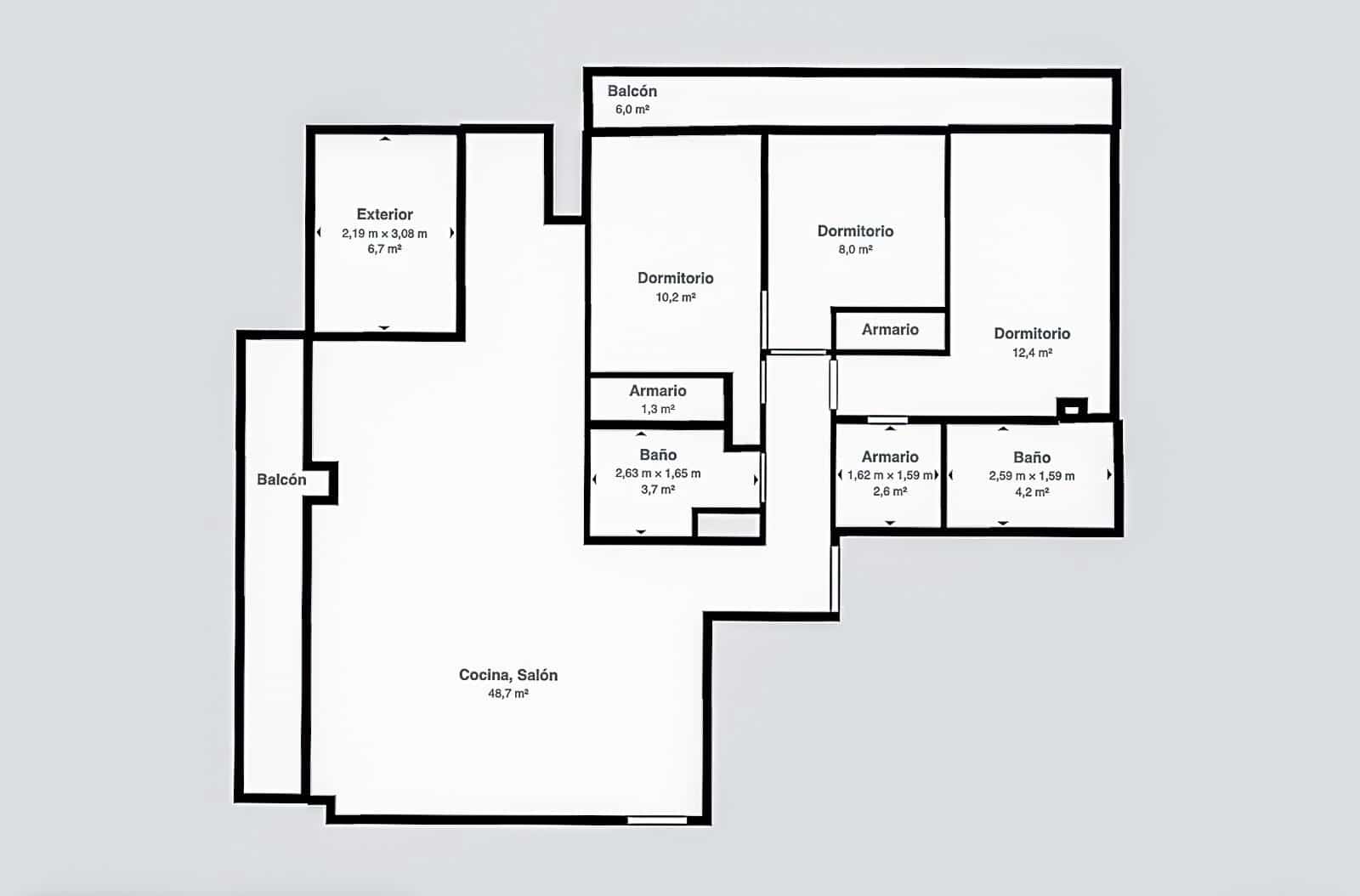 Piso de 3 habitaciones en Palma de Mallorca en venta con garaje - 699.000 € (Ref: 9913206)