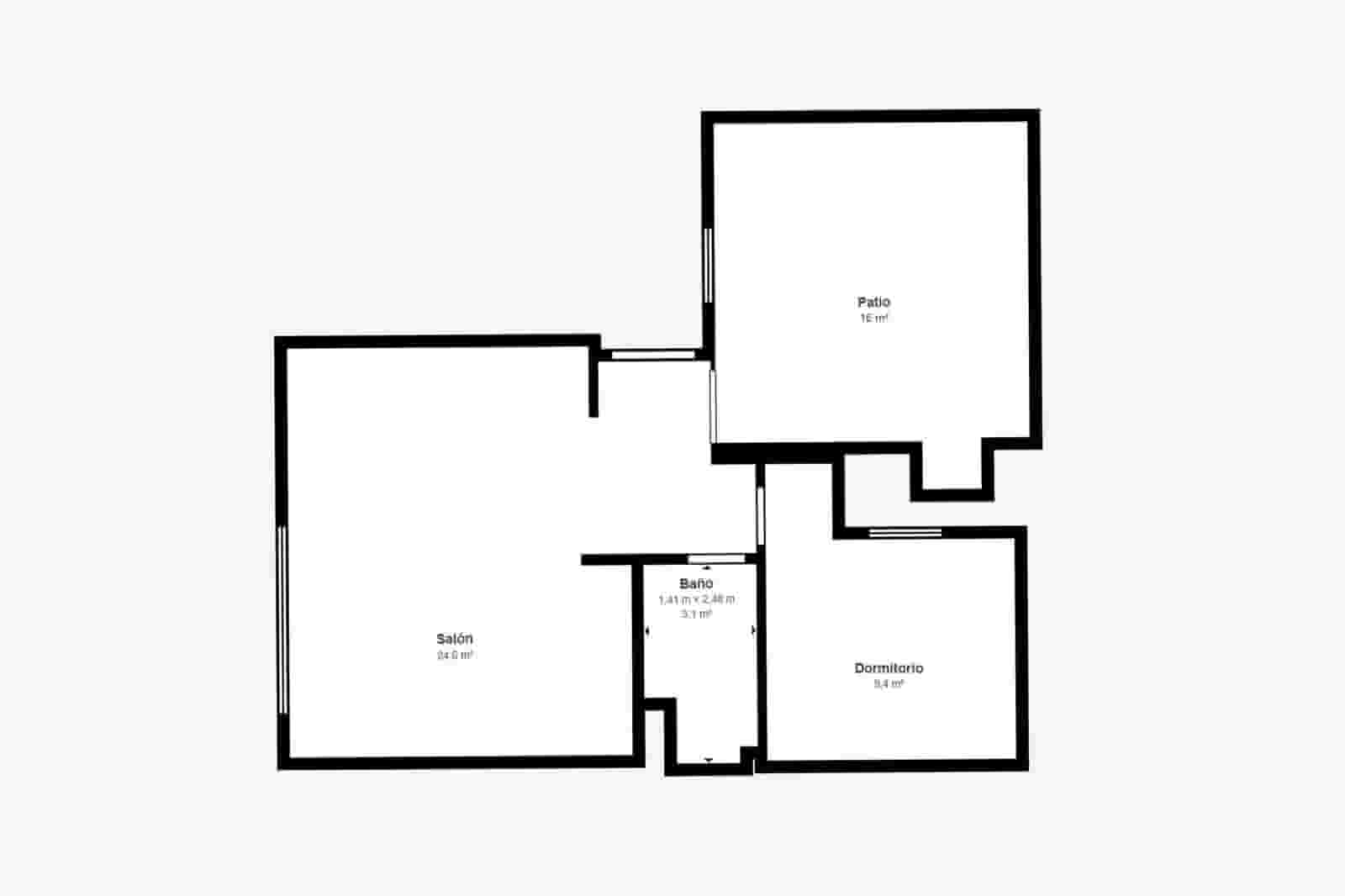 1 soveværelse Lejlighed til salg i Palma de Mallorca - € 299.990 (Ref: 9920462)