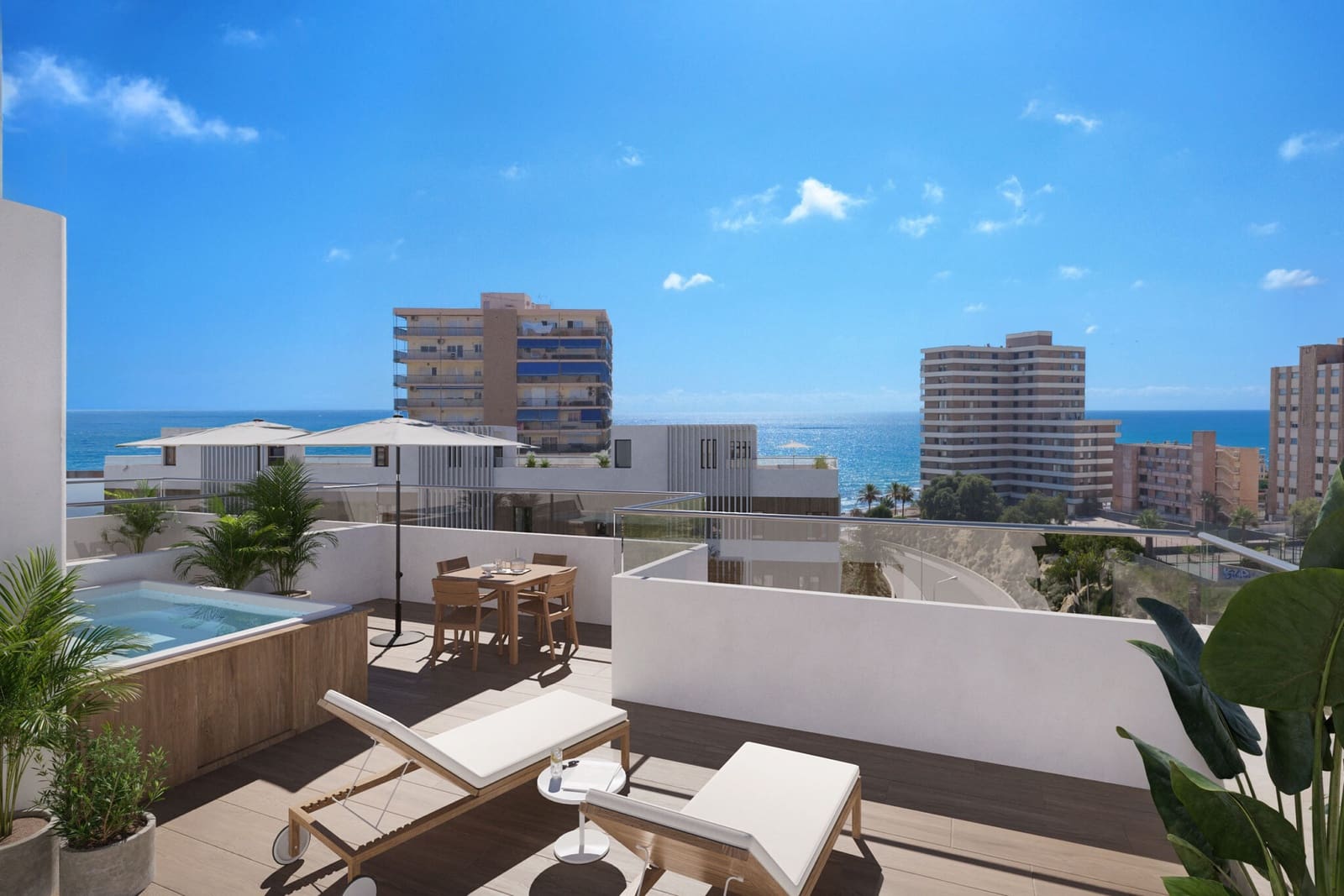 3 sypialnia Penthouse na sprzedaż w El Campello z basenem garażem - 615 000 € (Ref: 10111893)