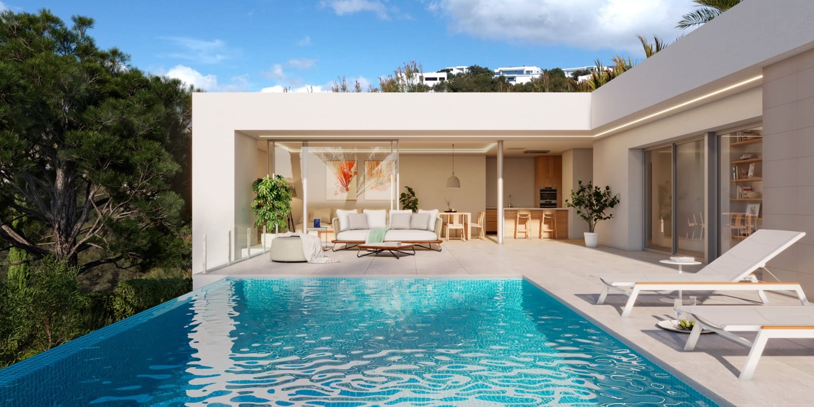 Chalet de 3 habitaciones en Cumbre del Sol en venta con piscina - 1.378.000 € (Ref: 9061193)