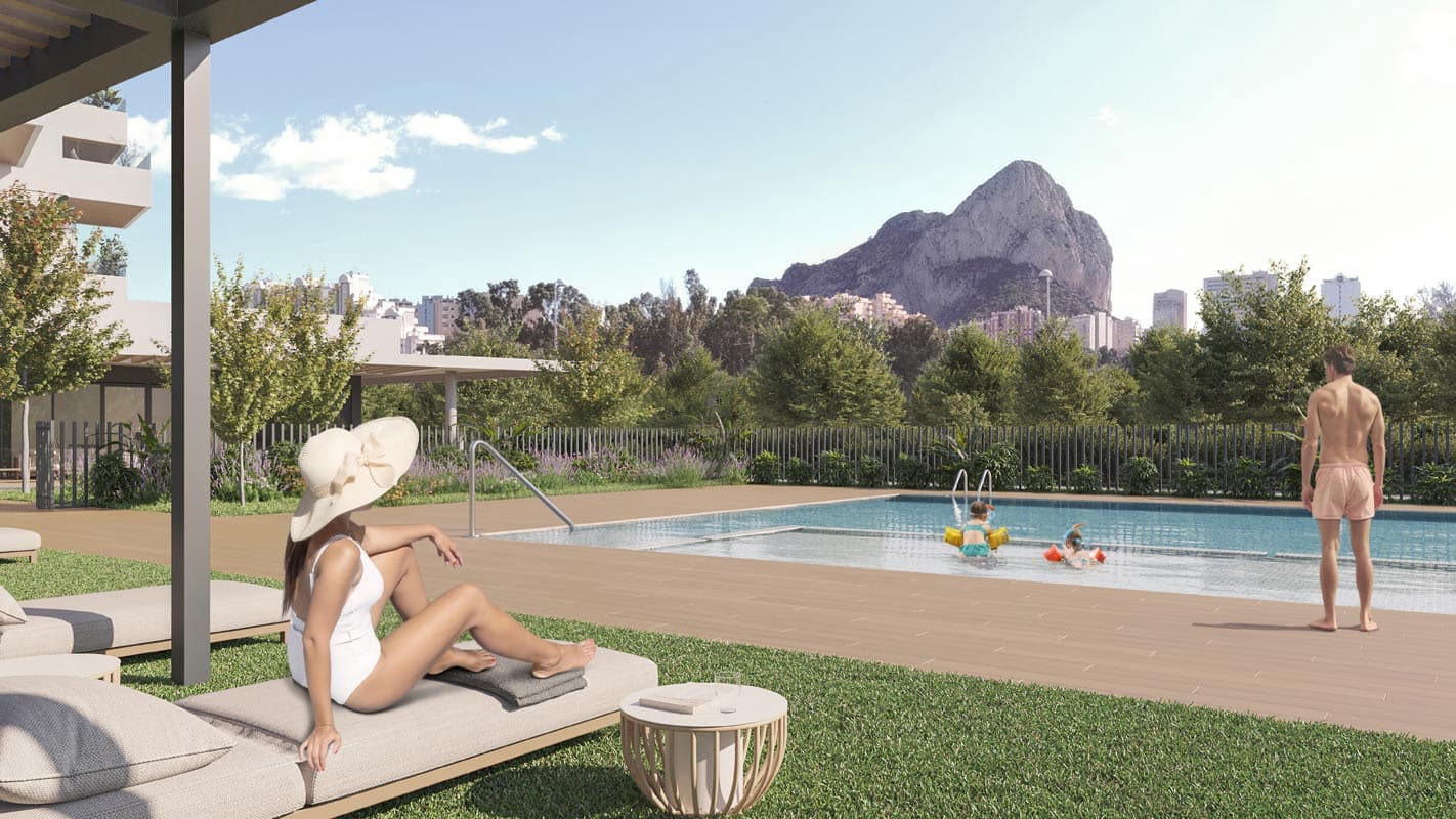 2 bedroom Apartment for sale in Finestrat with pool garage - € 369,900 (Ref: 9061228)