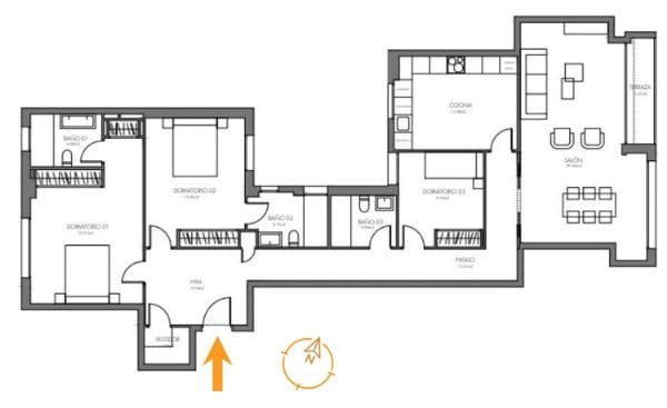 3 sypialnia Apartament do wynajęcia w Miasto Malaga - 3 350 € (Ref: 9369048)