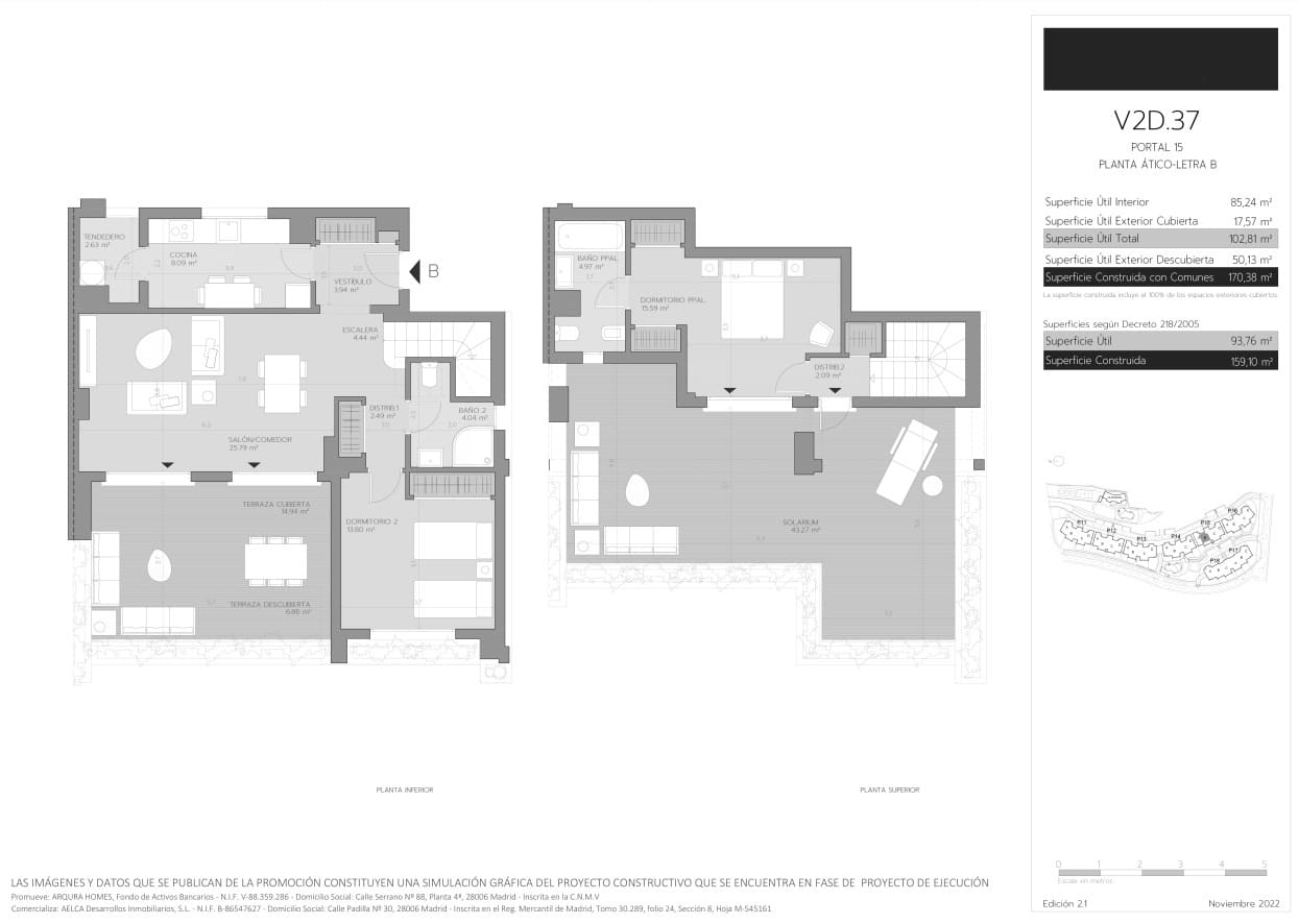 2 soveværelse Penthouse til salg i Estepona med swimmingpool garage - € 351.000 (Ref: 8922168)