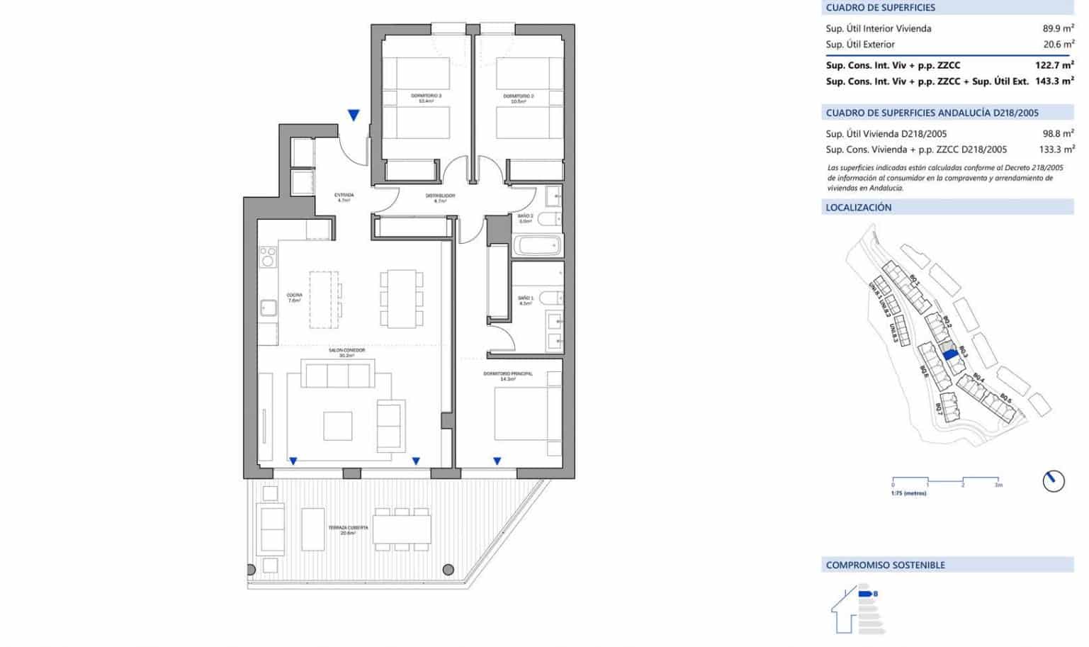 3 makuuhuone Huoneisto myytävänä paikassa Cancelada mukana uima-altaan 
autotalli - 386 000 € (Ref: 8929715)
