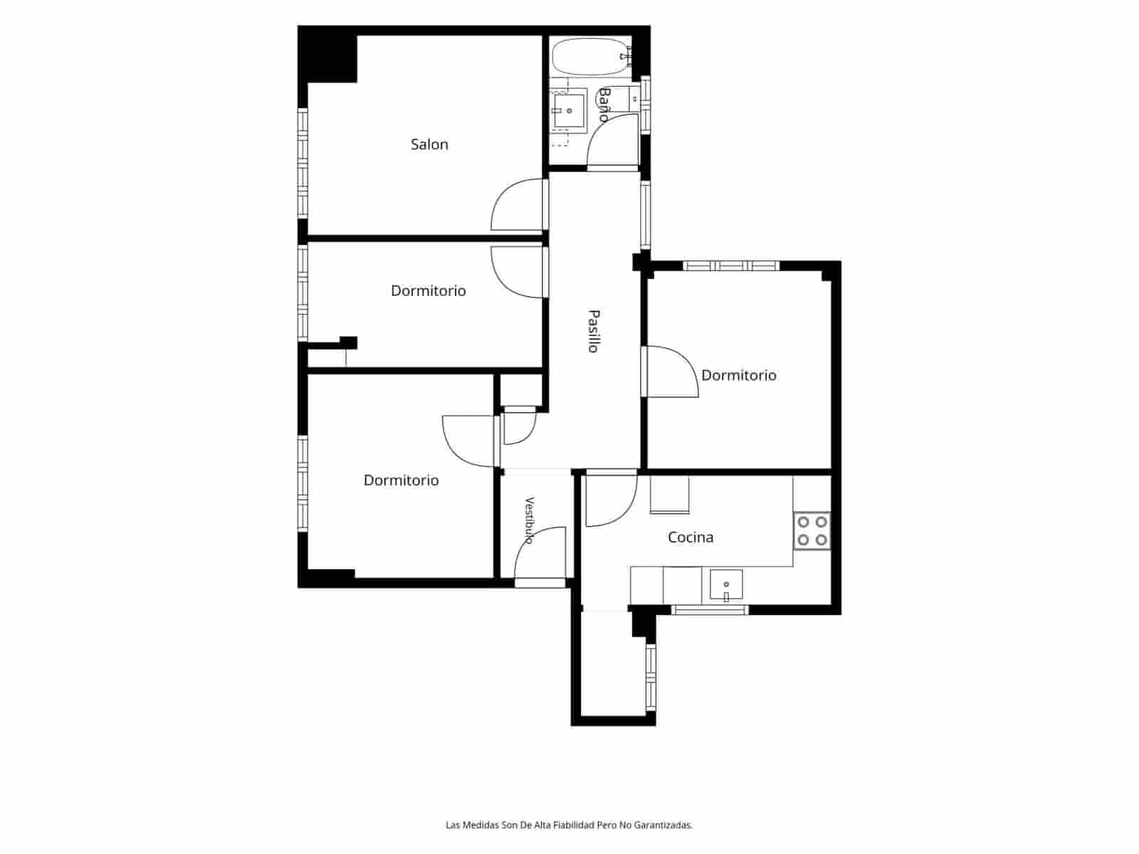 Piso de 3 habitaciones en Burjassot en venta - 155.000 € (Ref: 10180859)
