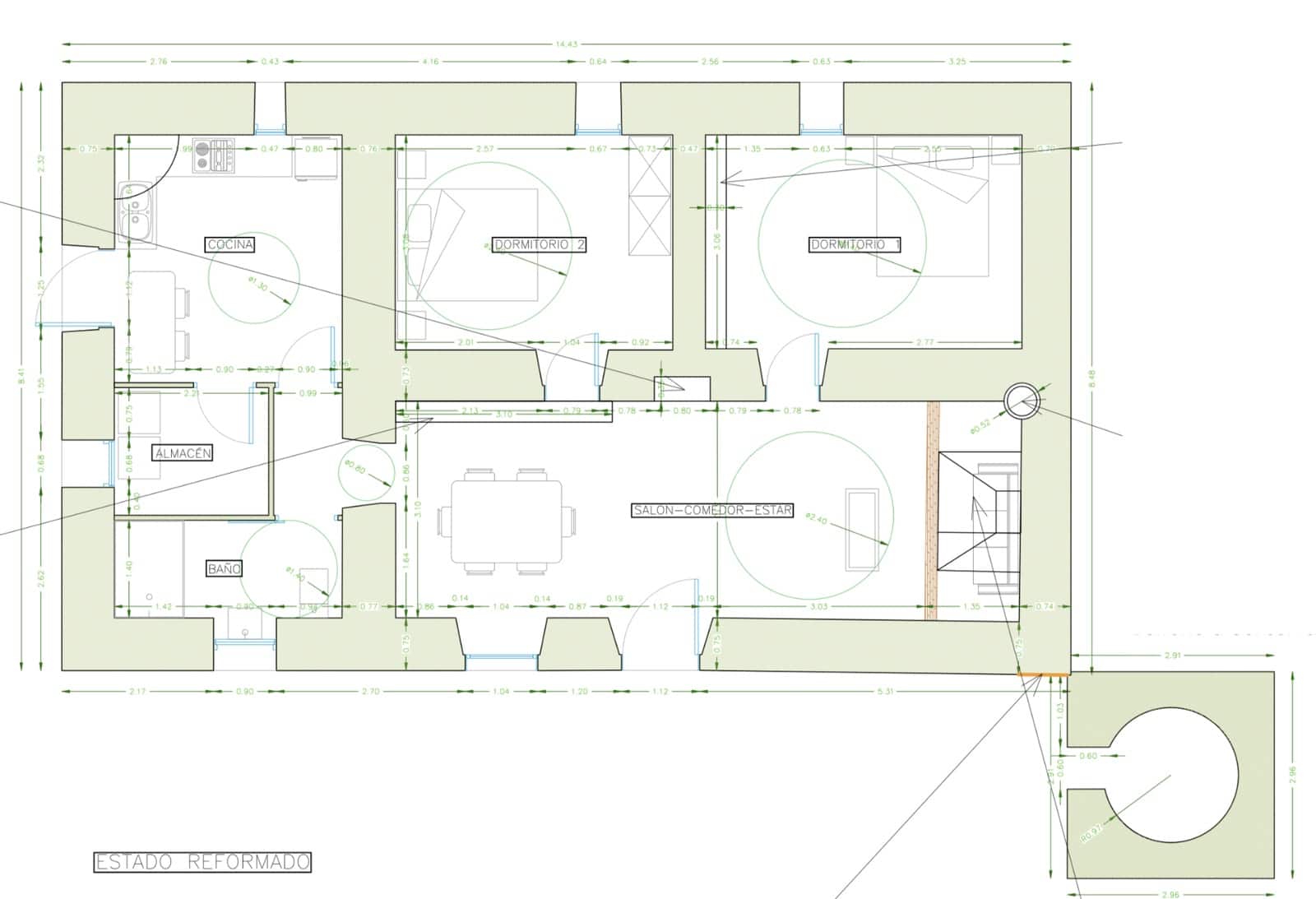 2 sovrum Finca/Hus på landet till salu i Formentera kommun med garage - 1 600 000 € (Ref: 9566701)