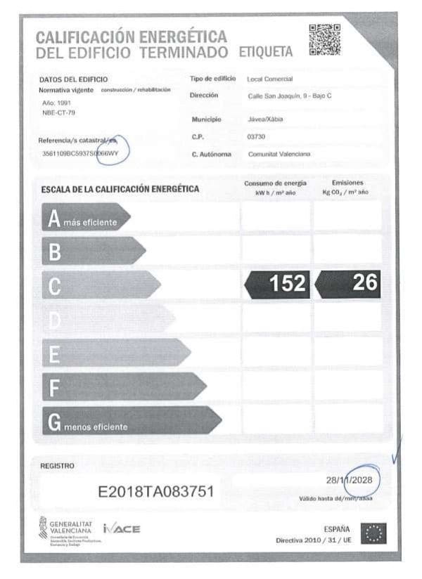 Erhverv til leje i Javea / Xabia - € 2.000 (Ref: 9973775)