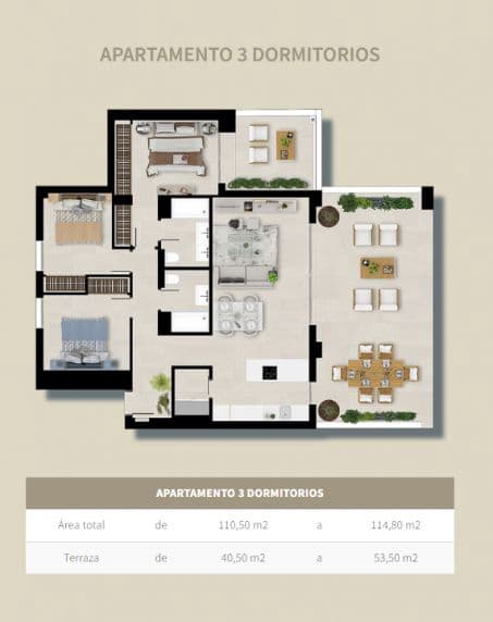 3 quarto Penthouse para venda em Marbella com piscina garagem - 950 000 € (Ref: 8994659)