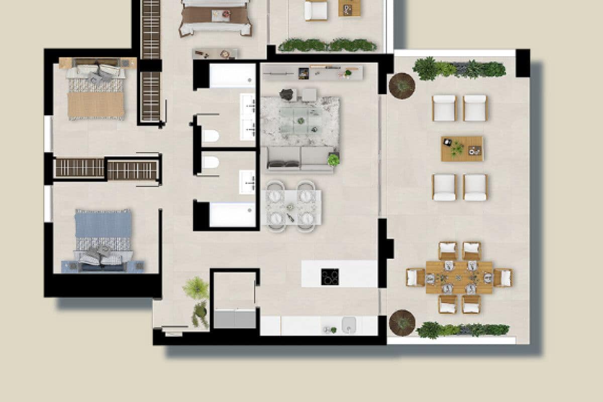 3 sovrum Takvåning till salu i Nueva Andalucia med pool garage - 950 000 € (Ref: 8994659)