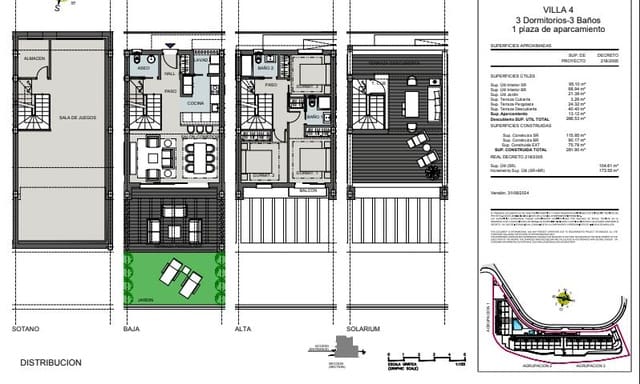 3 quarto Moradia em Banda para venda em Mijas com piscina garagem - 925 000 € (Ref: 9428543)