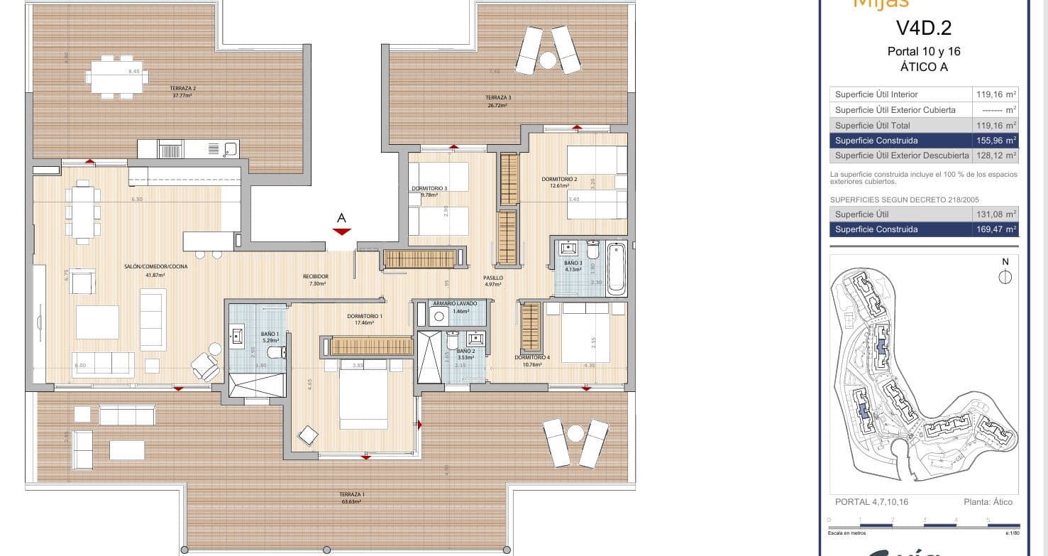 4 slaapkamer Penthouse te koop in Riviera del Sol met zwembad - € 742.600 (Ref: 9431860)