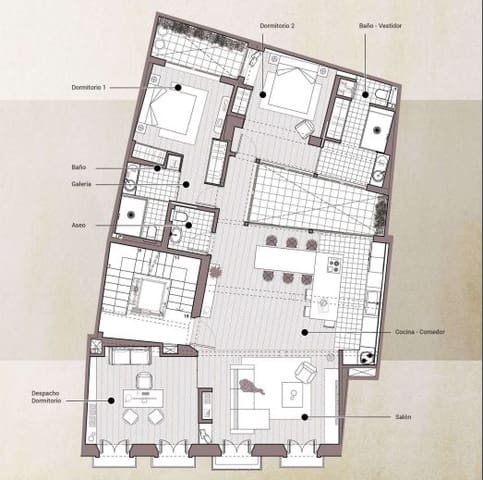 2 sovrum Lägenhet till salu i Málaga stad - 1 812 500 € (Ref: 9431861)