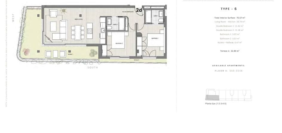 2 bedroom Penthouse for sale in Estepona with pool - € 790,000 (Ref: 9431864)