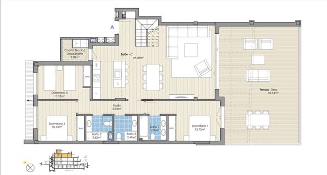 3 slaapkamer Appartement te koop in Marbella met zwembad - € 1.250.000 (Ref: 9431876)