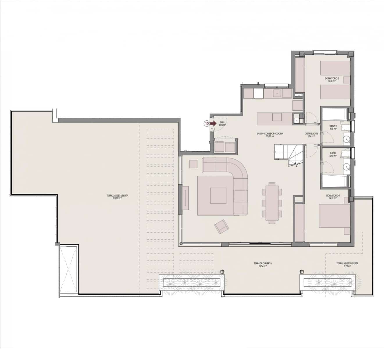 3 sypialnia Apartament na sprzedaż w Estepona z basenem - 743 000 € (Ref: 9431882)