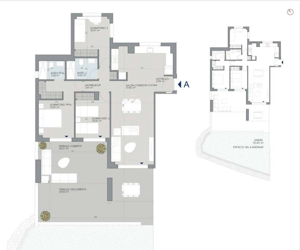 2 quarto Apartamento para venda em Estepona com piscina - 303 000 € (Ref: 9431883)