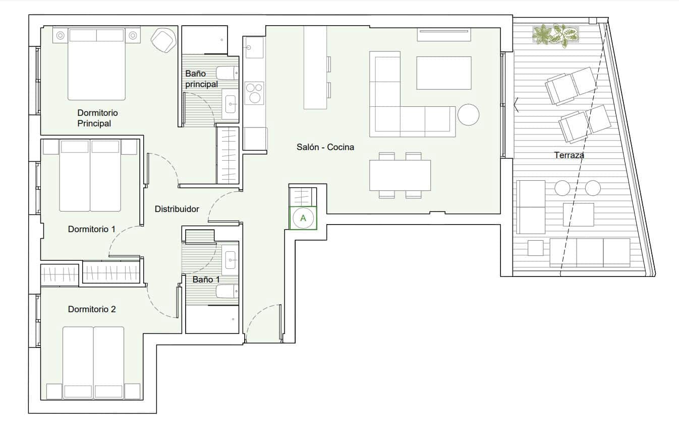 3 quarto Penthouse para venda em Estepona com piscina - 710 000 € (Ref: 9440627)