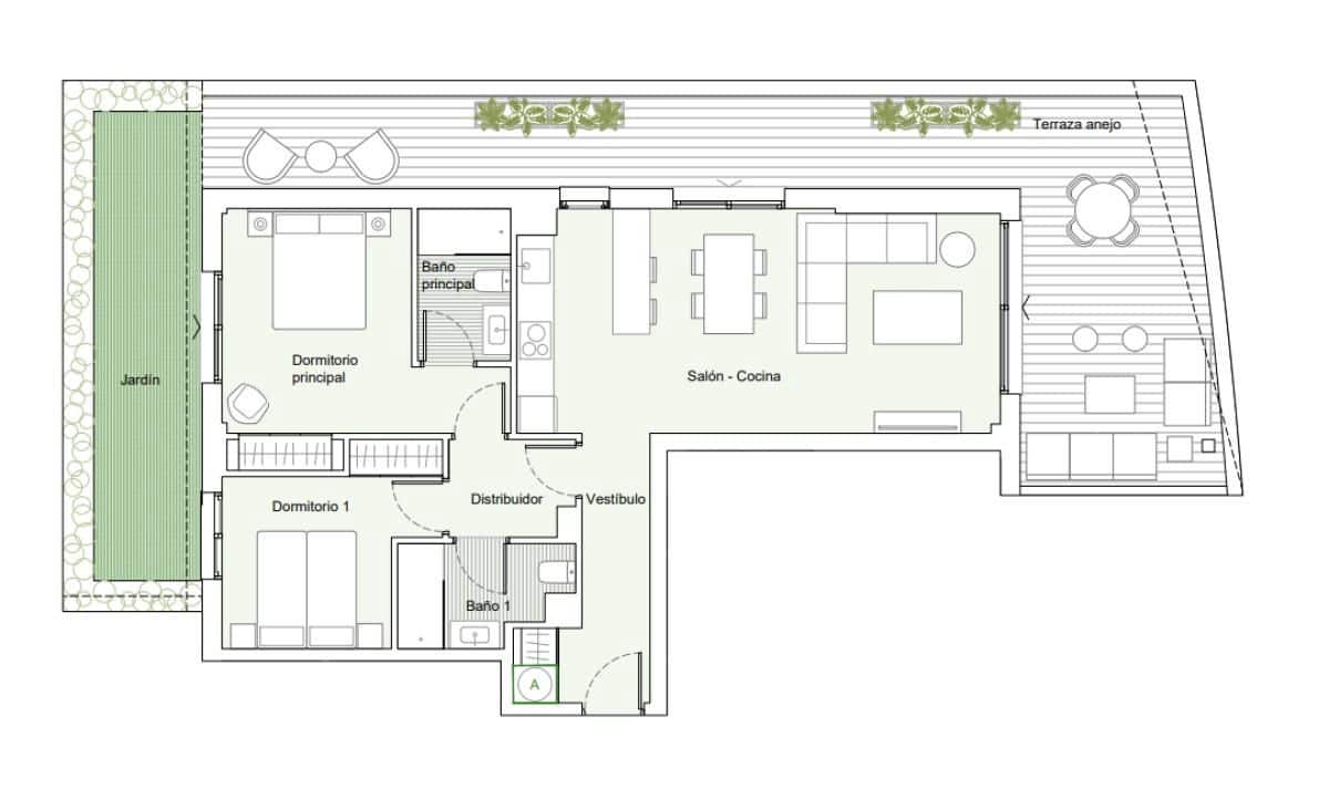 3 sovrum Takvåning till salu i Estepona med pool - 710 000 € (Ref: 9440627)