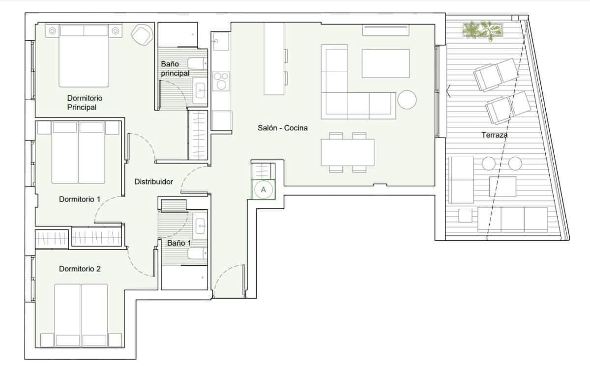 3 sovrum Takvåning till salu i Estepona med pool - 710 000 € (Ref: 9440627)