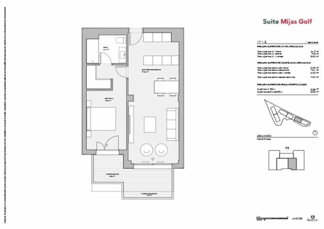 Piso de 2 habitaciones en Mijas en venta con piscina - 335.000 € (Ref: 9452236)