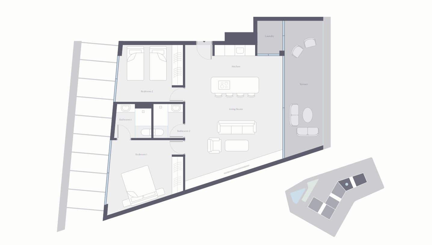 2 quarto Apartamento para venda em Estepona com piscina - 705 000 € (Ref: 9452800)