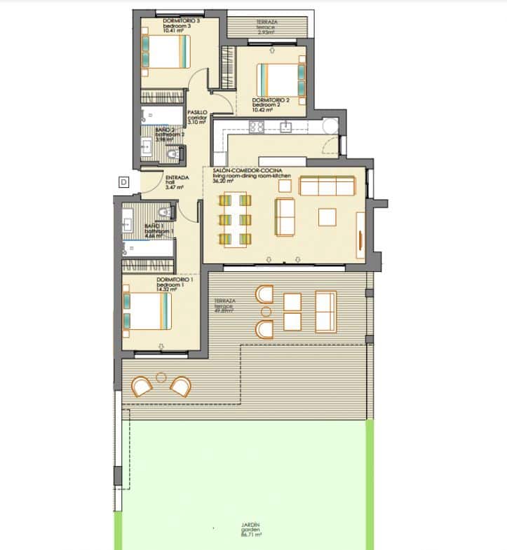 3 quarto Penthouse para venda em Estepona com piscina - 725 000 € (Ref: 9468852)