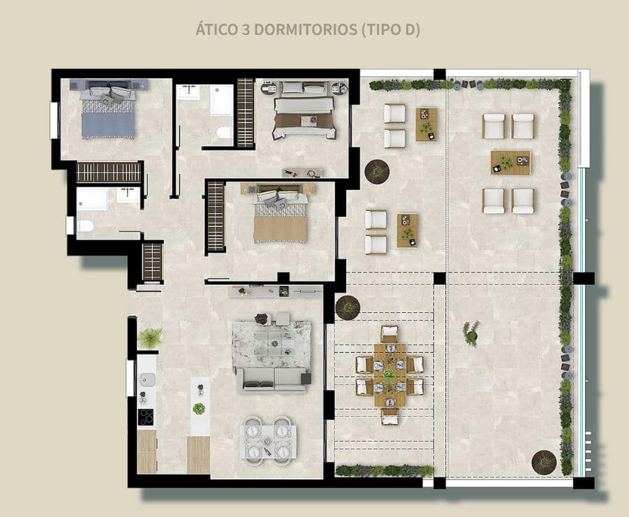 3 quarto Penthouse para venda em Casares com piscina - 535 000 € (Ref: 9468854)