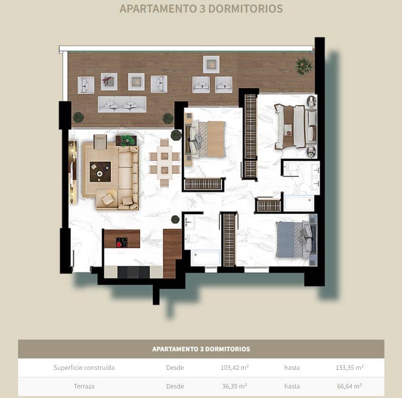2 bedroom Flat for sale in Marbella with pool - € 645,000 (Ref: 9468856)
