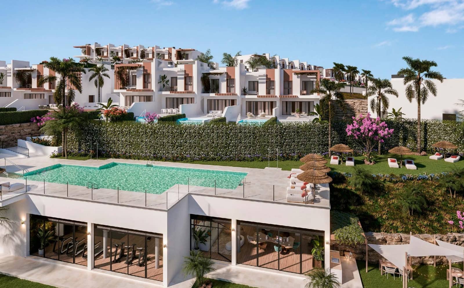 3 sovrum Radhus till salu i Mijas med pool - 859 000 € (Ref: 9468859)