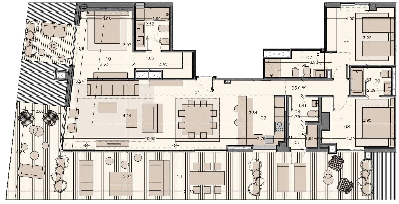 3 makuuhuone Kattohuoneisto myytävänä paikassa Fuengirola - 1 550 000 € (Ref: 9468861)