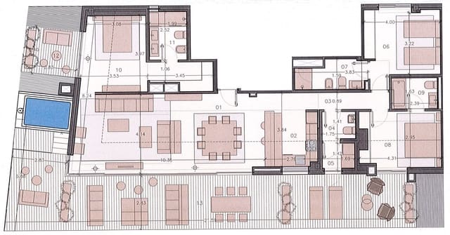 3 makuuhuone Kattohuoneisto myytävänä paikassa Fuengirola - 1 550 000 € (Ref: 9468861)