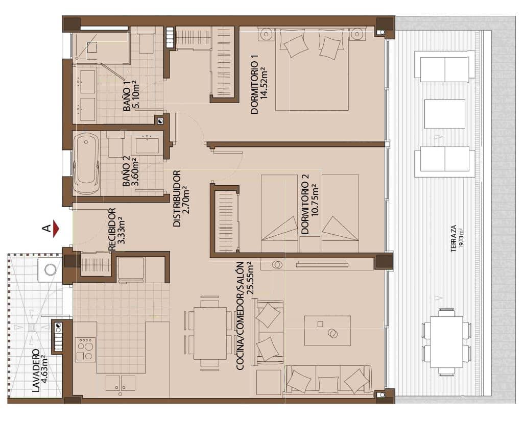 2 Zimmer Apartment zu verkaufen in Fuengirola mit Pool - 425.000 € (Ref: 9468884)