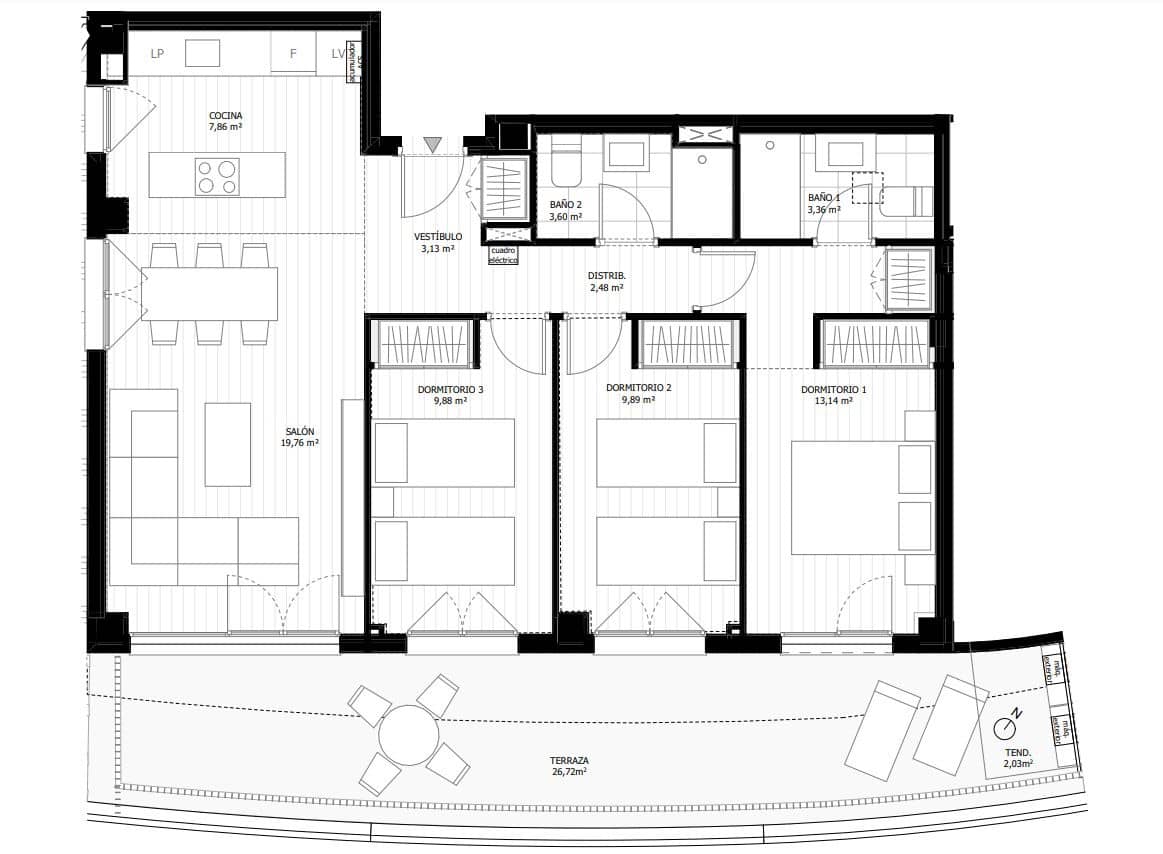 3 chambre Appartement à vendre à Mijas avec piscine - 421 000 € (Ref: 9468888)