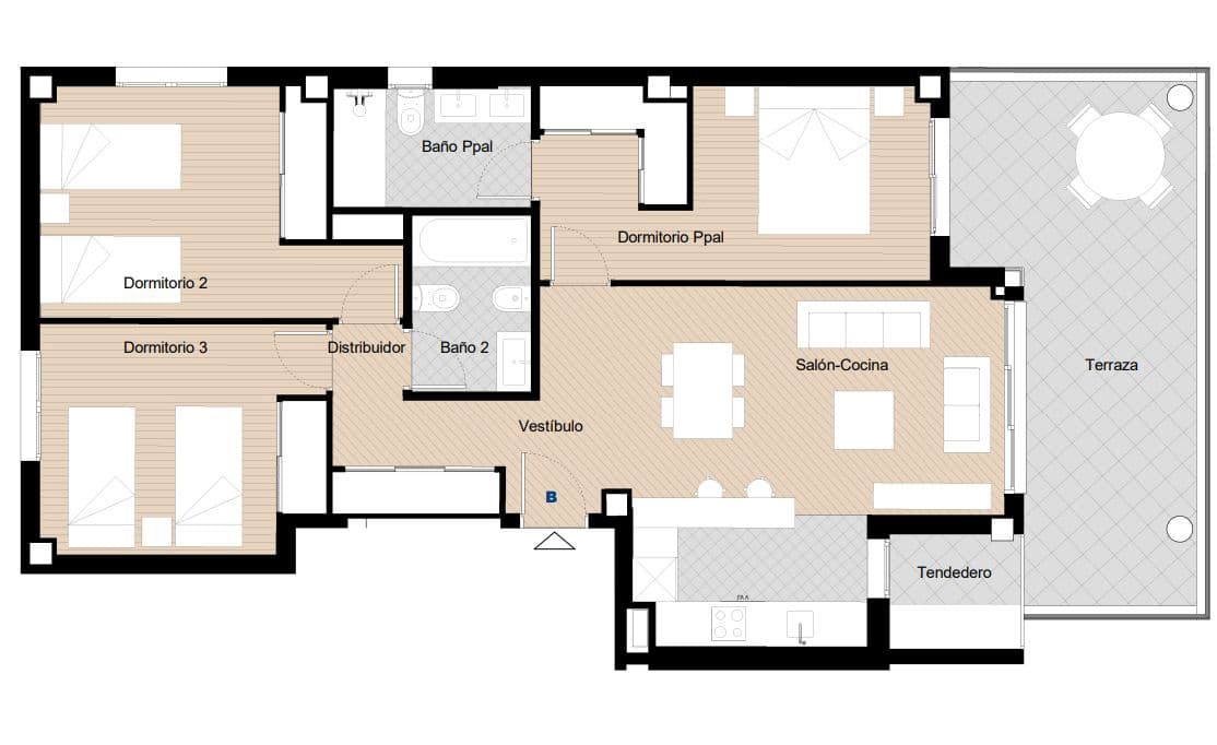 3 soveværelse Lejlighed til salg i Manilva med swimmingpool - € 367.000 (Ref: 9476212)