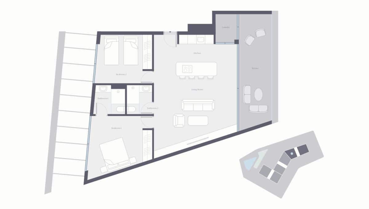 2 sovrum Lägenhet till salu i Estepona med pool - 705 000 € (Ref: 9504376)