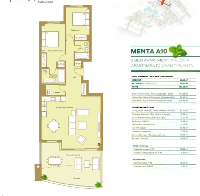 2 makuuhuone Kattohuoneisto myytävänä paikassa La Linea de la Concepcion mukana uima-altaan - 889 000 € (Ref: 9530739)