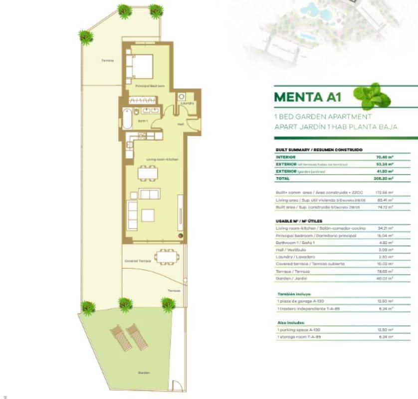2 makuuhuone Kattohuoneisto myytävänä paikassa La Linea de la Concepcion mukana uima-altaan - 889 000 € (Ref: 9530739)
