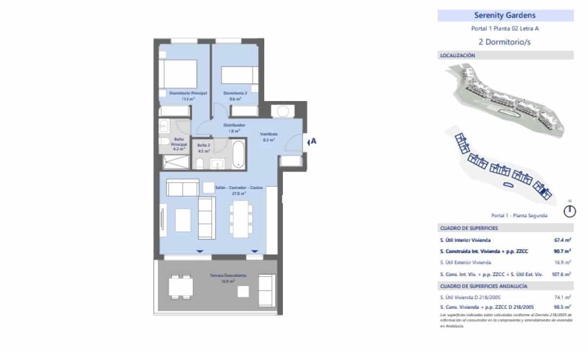 2 sovrum Takvåning till salu i Estepona med pool - 390 000 € (Ref: 9530757)
