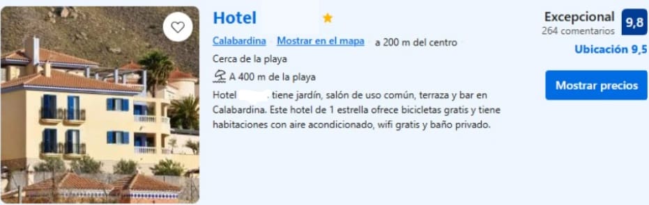 9 sypialnia Hotel na sprzedaż w Calabardina z garażem - 690 000 € (Ref: 9500598)